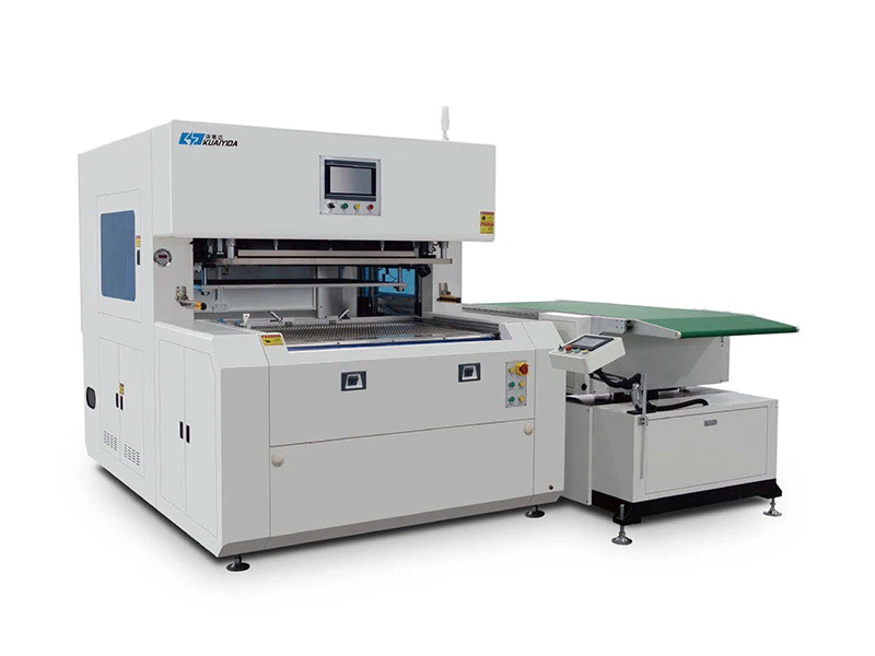 DOUBLE FUNCTION SEMI-AUTO STRIPPING & BLANKING MACHINE (Whole Blank + Row Blank)